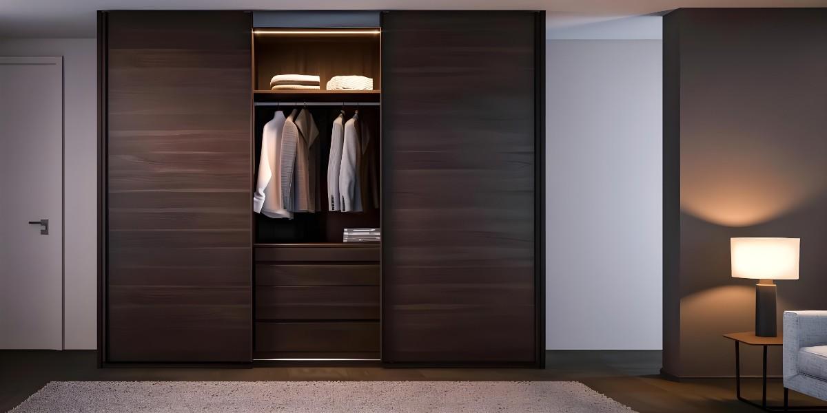 Top furniture stores in Rajahmundry – Stylish modern wardrobe with sleek sliding doors and elegant finishes